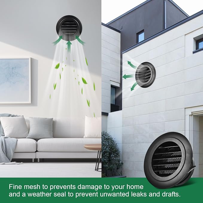 Soffit Vents 6 Inch, Round Exhaust Air Vent Cover - Image 7