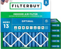 Filterbuy 18x18x2 Air Filter MERV 13 Optimal Smoke & Allergy Defense, by Filterbuy