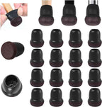 Ezprotekt 24 Pcs Small Black Silicone Chair Leg Floor Protectors