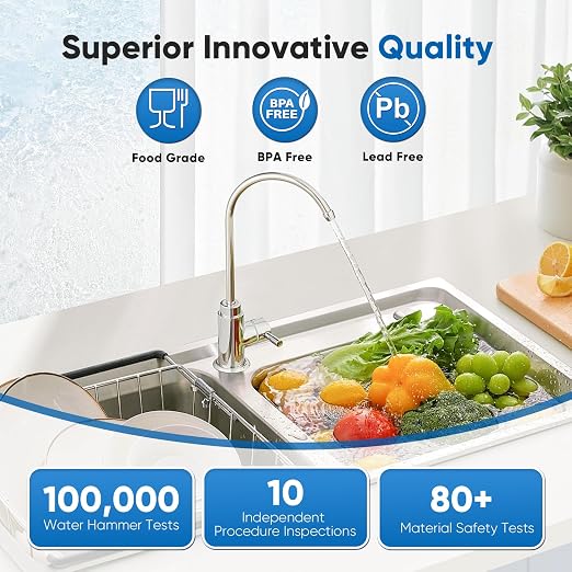 PUREPLUS Under Sink Water Filter System, 22000 Gallons, 99.99% Chlorine - Image 8