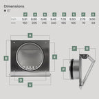 Vent Systems 6" Inch Air Supply Vent Cover - Image 2