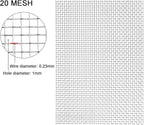 Stainless Steel Woven Wire Mesh Metal Woven Mesh, 20 Mesh Stainless Steel Air - Image 2