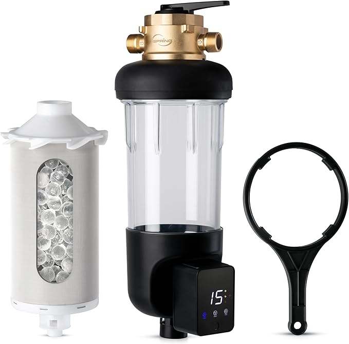 iSpring WSP100SL-ARJ-BP, NSF Certified, Whole House Spin Down Sediment Water by iSpring