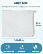 Pawfly 12 Pack Black & White Aquarium Filter Media Bags, Fish Tank Fine Mesh Bag - Image 4