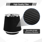 Universal Clamp On Air Intake Filter Fits 3"/3.5"/4" Three Sizes
