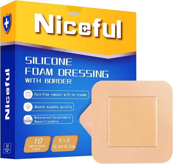 Silicone Foam Dressing 5x5 inch