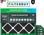 Filterbuy 18x18x1 Air Filter MERV 10 Odor & Allergy Defense by Filterbuy