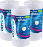 ICEPURE 5 Micron 10”*4.5'' Whole House Sediment String Wound Water Filter by ICEPURE