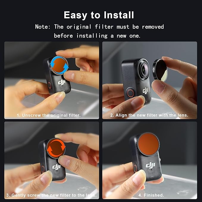 Haoge CPL Polarizer Filter for DJI Osmo Nano, Ultra Slim Aluminum Frame - Image 7