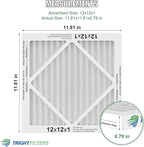 12x12x1 Air Filter 4 Pack, MERV 8 Pleated Dust Defense Air Filters Replacement - Image 2