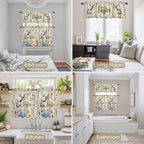Happy Easter Kitchen Curtains Set 3 Piece - Image 4