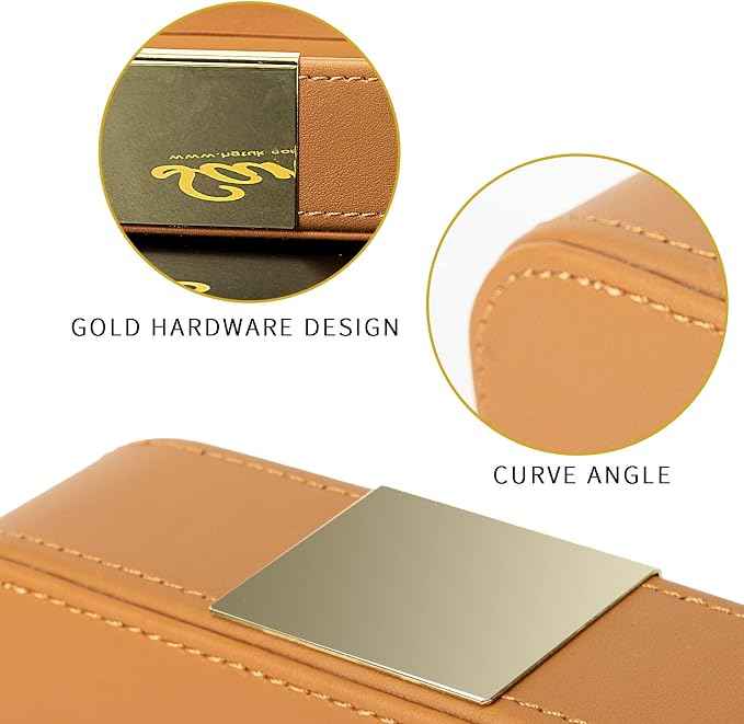 SANZIE Luxury Leather Desktop Storage Small Catchall Organizer Decorative Tray