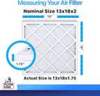 Filter King 13x18x2 Air Filter | 6-PACK | MERV 8 HVAC Pleated A/C Furnace - Image 2