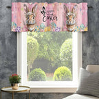 Easter Curtain Valances for Windows, Kitchen Valance Window Treatment, Spring - Image 4