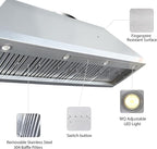 CT Copper Tailor Sloped Copper Vent Hood Wall Mount, 1260 CFM Exhaust Fan - Image 8