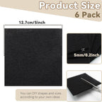 Biaungdo 6 Pack 5 Inch Sqaure Charcoal Filter Replacements - Image 4