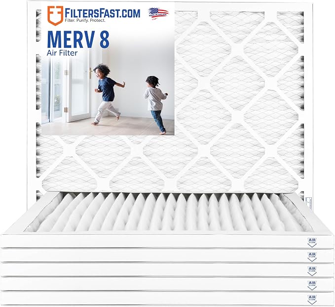 Filters Fast 7.5x7.5x1 Air Filter MERV 8, Made in the USA, Actual Size: by FiltersFast