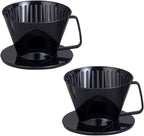 Fino Pour-Over Coffee Brewing Filter Cone, Number 1-Size, Brews 1 to 2-Servings by Fino