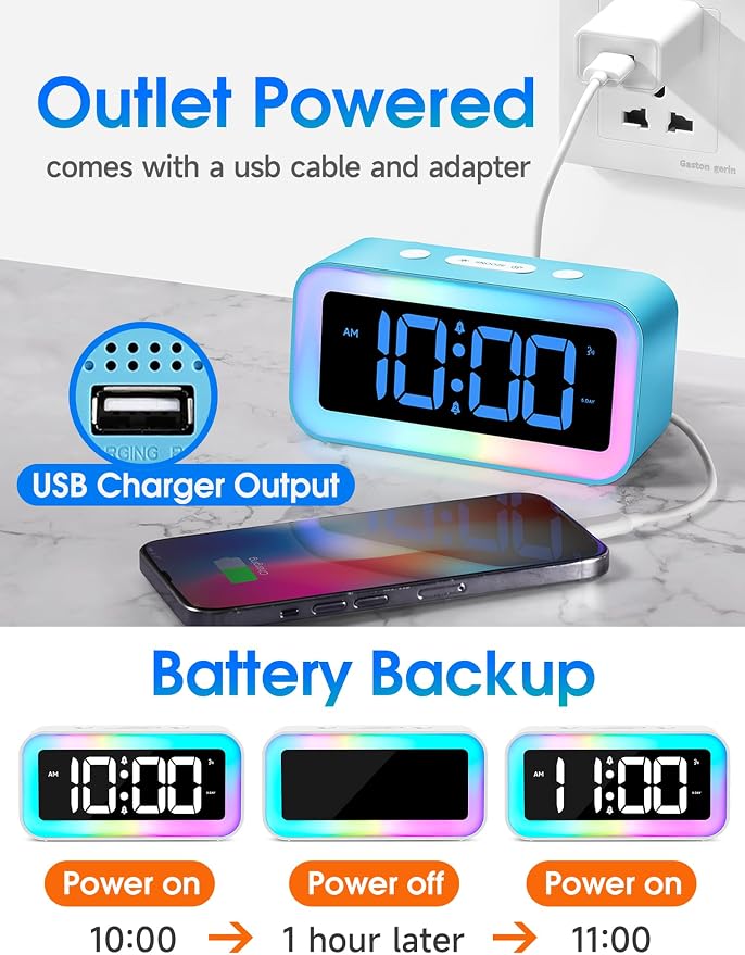 Cadmos Loud Alarm Clock for Bedrooms - Image 6
