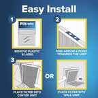 Filtrete 14x14x1 Air Filter, MPR 300, MERV 5, Clean Living Basic Dust 3-Month - Image 3