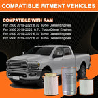 Oil Filter and Fuel Filter Water Separator Set Compatible - Image 2