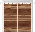 Brown Western Bedroom Curtains 72 Inch Length, Window Curtains Tab Top by Unknown