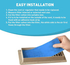 12"×140" Air Vent Filter for Home, AC & Floor Register Filter, MERV 8 - Image 7