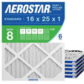 Aerostar 16x25x1 MERV 8 Air Filter, ACTUAL SIZE, Air Conditioning & Furnace by AirFiltersDelivered