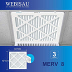 10x10x1 Air Filter MERV 8 MPR 600 4Pack Furnace Filters Pleated HVAC AC Furnace - Image 4