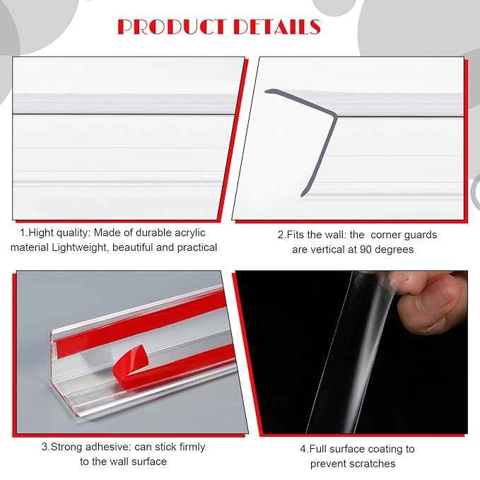 10 Pcs Wall Corner Protector, Cover Sharp Furniture