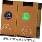 6pcs Decorative Waste Sorting Stickers - Image 3