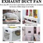 Inline Extractor Duct Fan with Speed Controller 3 inch/75mm Air Diffuser - Image 4