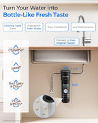 Waterdrop 10UA Under Sink Water Filter System, Bad Taste & Odor, Under Counter - Image 2