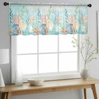 Summer Beach Sheer Valance Curtains - Image 3