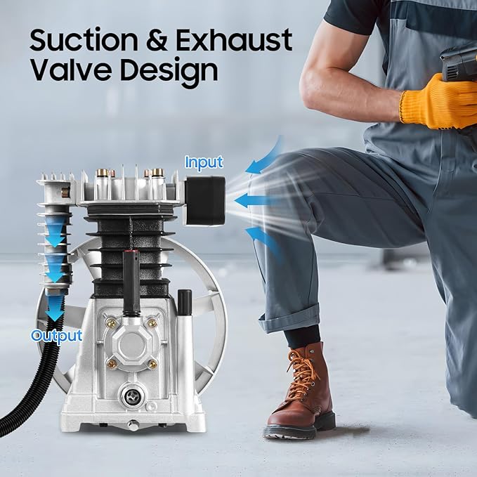 Air Compressor Pump Head, 3hp Air Compressor Pump-Head, 2200w Portable - Image 6