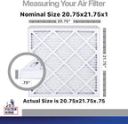 Filter King 2.75x21.75x1 Air Filter | 4-PACK | Carbon MERV 8 HVAC Pleated A/C - Image 2