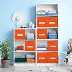 artsdi Fabric storage cubes 13 Inch Cube Storage Bin, cube organizer bins
