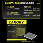 Cabin Air Filter w/Activated Carbon - Image 2