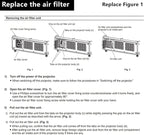 AWO ET-EMF330 ET-SFR330 Replacement Projector Air Dust Filter - Image 4