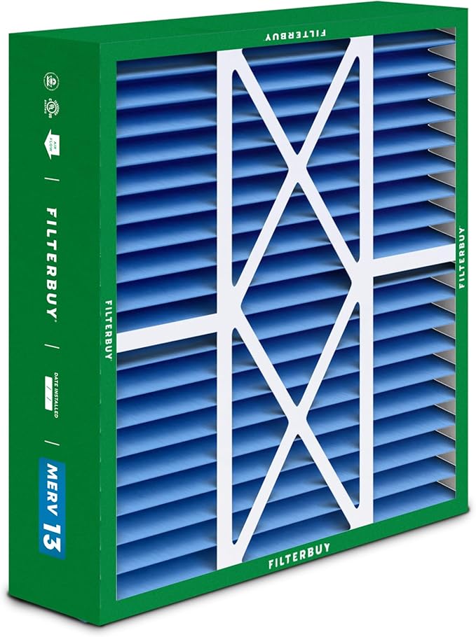 Filterbuy 16x20x5 Air Filter MERV 13 Optimal Smoke & Allergy Defense, Pleated - Image 8