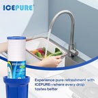 ICEPURE 5 Micron 20" x 4.5" Whole House Grooved Sediment Water Filter Cartridge - Image 8