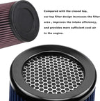 RYANSTAR RACING 76mm 3" High Flow Round Tapered Cone Cool Air Filter Cleaner - Image 5
