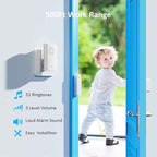Wireless Door Chime for Business Entering, Door Open Alarm for Kid/Toddler Home