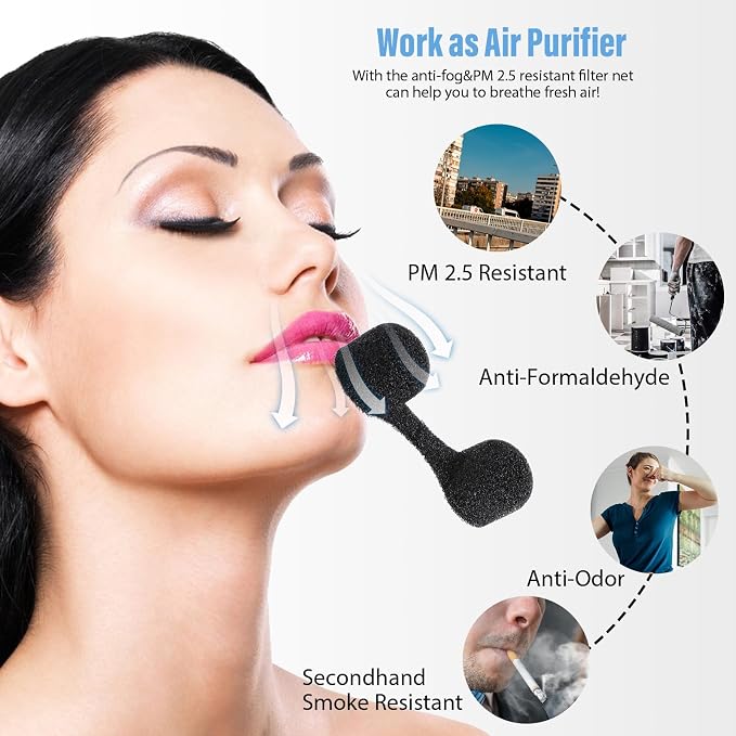 200 Pieces Nose Plug Filter Disposable Nose Dust Filters Bulk Sponge Nostril - Image 5