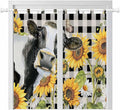 Retro Sunflowers Bedroom Curtains 72 Inch Length, Window Curtains Tab Top by Unknown