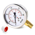0-100 Psi Glycerin Liquid Filled Low Pressure Gauge, 2.5" Dial Size, 1/4" NPT by BPSSDI