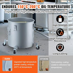 VEVOR 10 Gallon Fryer Grease Bucket, Oil Disposal Bucket Caddy on Wheels - Image 3
