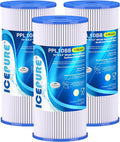 ICEPURE 5 Micron 10" x 4.5" Whole House Sediment Pleated Water Filter by ICEPURE