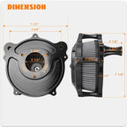 High Flow Air Cleaner Intake Filter System Kit Air Filters Cover - Image 3