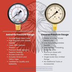 2-inch Pool Filter Pressure Gauge, 1/4" NPT - Image 3
